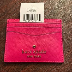Kate Spade Staci Saffiano Leather Small Card Holder